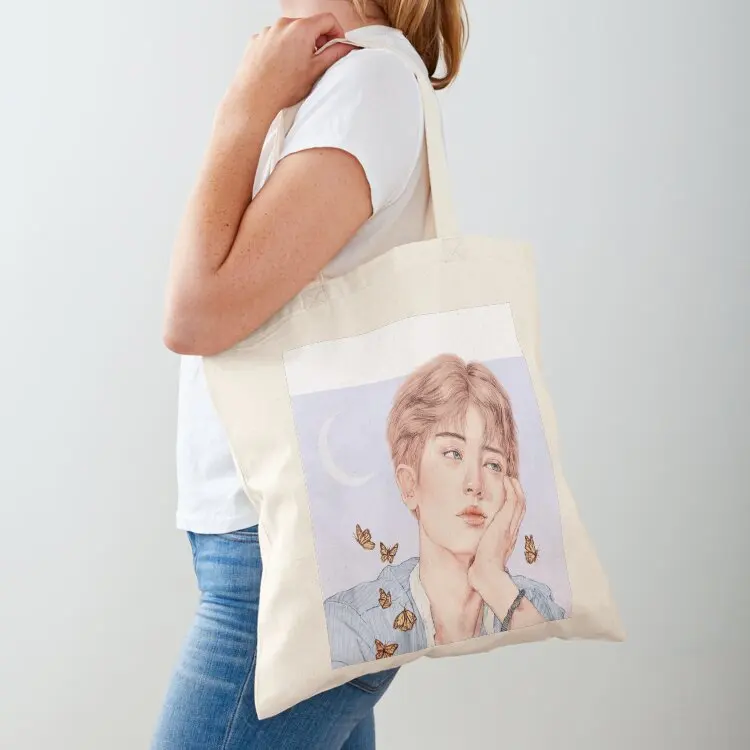 

butterfly boy [chanyeol exo] Tote Bag woman shopping bag large size bags Portable shopping bag tote
