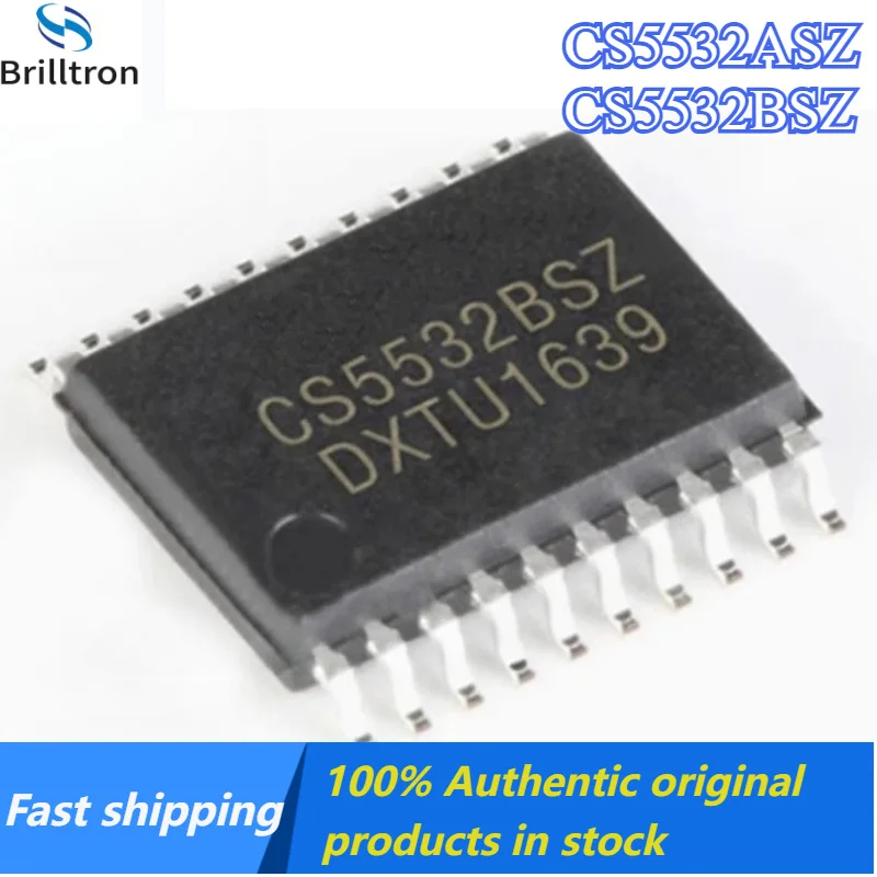 5PCS 100% New original CS5532BSZ CS5532BS CS5532 CS5532ASZ  SSOP-20 Chipset Original stock  fast shipping.