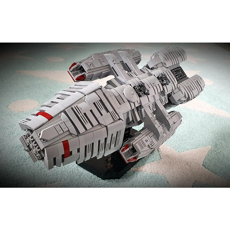 Bloques de construcción MOC para niños, juguete de ladrillos modulares para armar nave espacial Galactica UCS, ideal para regalo de Navidad, 3498 piezas