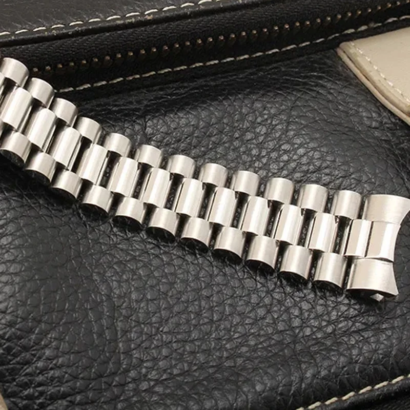 904L الصلبة الفولاذ المقاوم للصدأ ساعة اكسسوارات الفرقة ل رولكس DATEJUST DAY-DATE OYSTERPERTUAL تاريخ الفضة ساعة الأشرطة 20 مللي متر 21 مللي متر