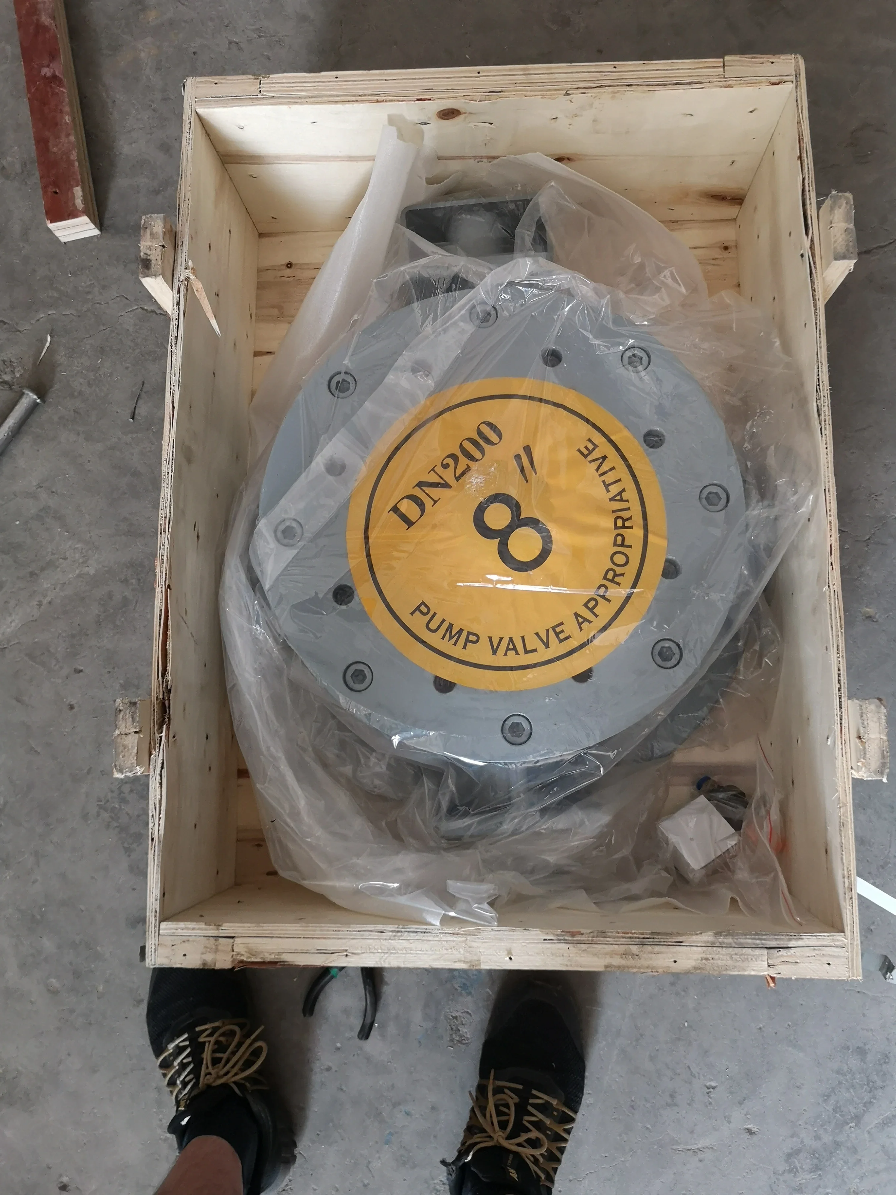 Válvula de cúpula média pneumática de cinza de aço carbono de alta qualidade