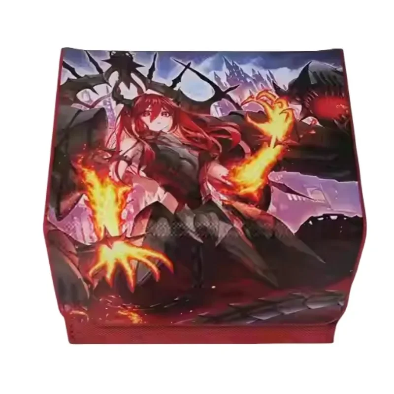 YuGiOh Promethean Princess Bestower of Flames Self Made Leather Card Storage Box Anime Classics Game Collection Cards Toy Gift