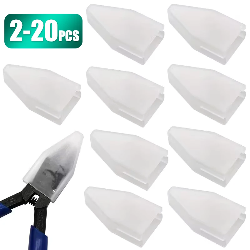 Electronic Scissors Pliers Jaw Protector Against Deformation Wear 2-20PCS Universal 170 Diagonal Pliers Head Protective Covers