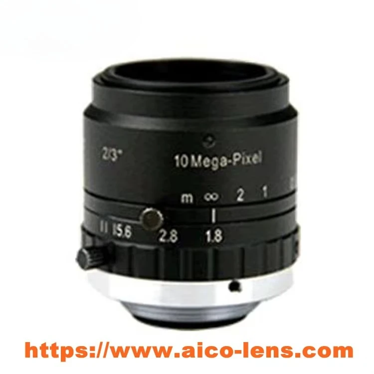 l 25 مللي متر 4k C جبل الرؤية الصناعية Fa Cctv LensHigh-end 2/3 "تنسيق الصورة 10mp F1.8 دليل القزحية 10 ميجا بيكسي