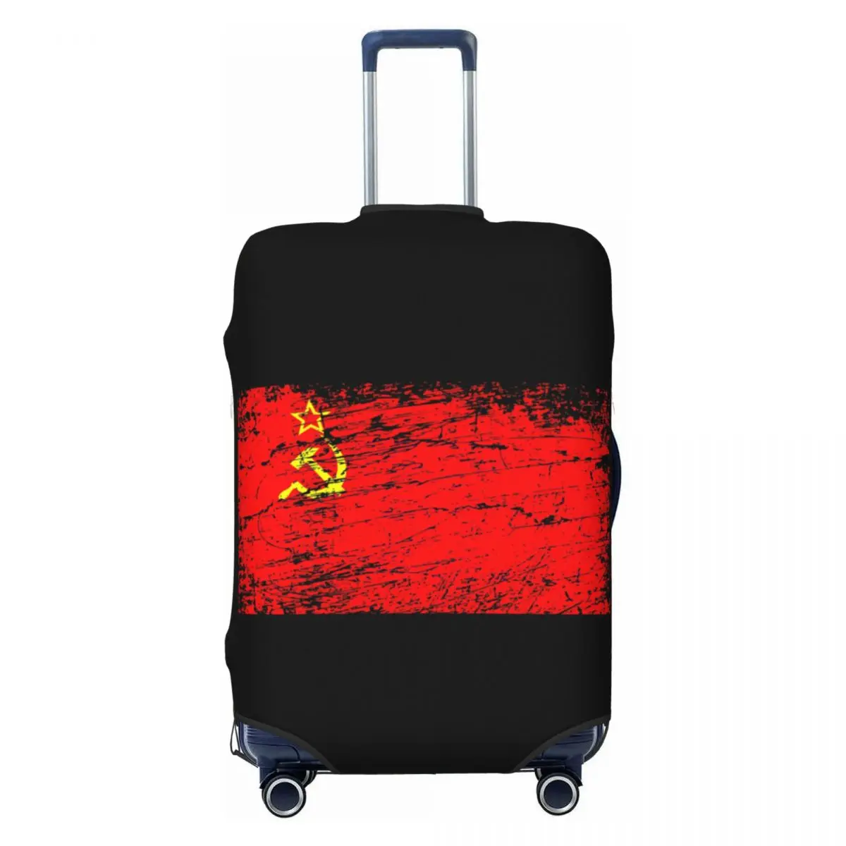 Custom Soviet Union USSR Russia Flag Luggage Cover Funny CCCP Suitcase Protector Covers Suit For 18-32 inch