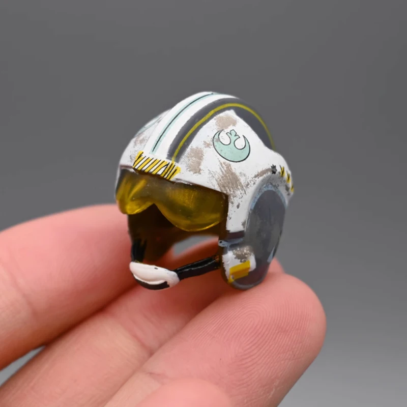 1:12 Scale Soldier Motorbike Old Helmet Model 6 inch Movable Figures Classic Collectibles Gifts Decorative Toy