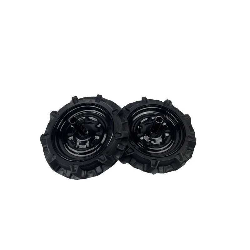 Solid tires for micro-tillers, wheels and shafts for ploughing machines, agricultural machinery accessories