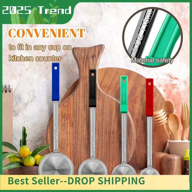 

AD33 HOT Stainless Steel Portion Control Ladle Spoons For Buffets And Parties - 2Oz, 4Oz, 6Oz, 8Oz Sizes