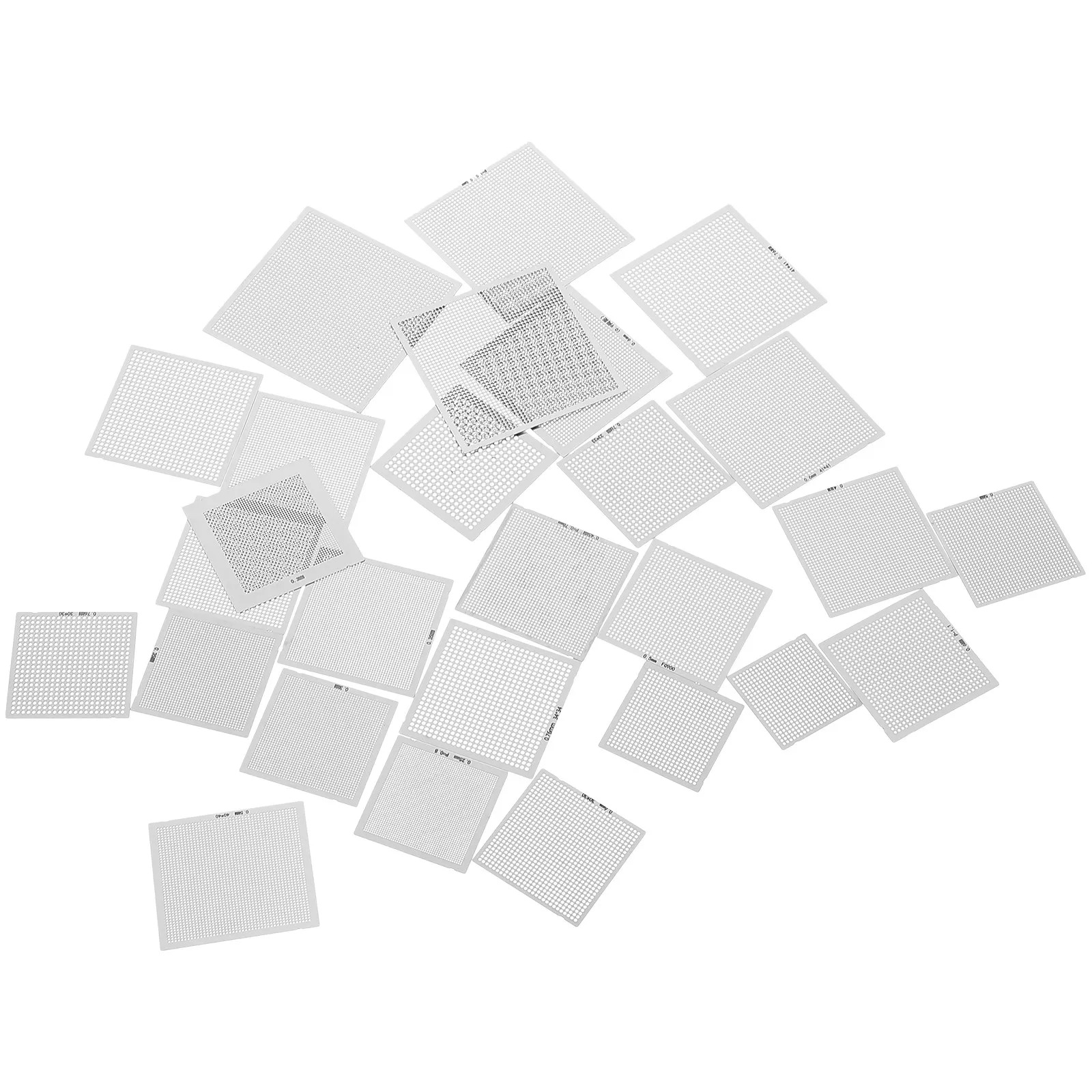 CPU Reballing Kit Metal Stencil Templates for Laptop Desktop Phone Soldering Repair Rework Tools