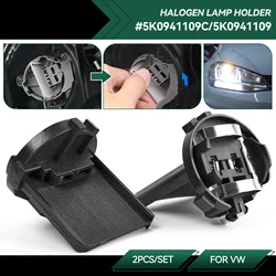 2pc 12V H7 Halogen Lamp bracket Low beam headlight bulb adapter holder For VW Golf 7 MK7 Tiguan Touran Sharan Scirocco 5K0941109