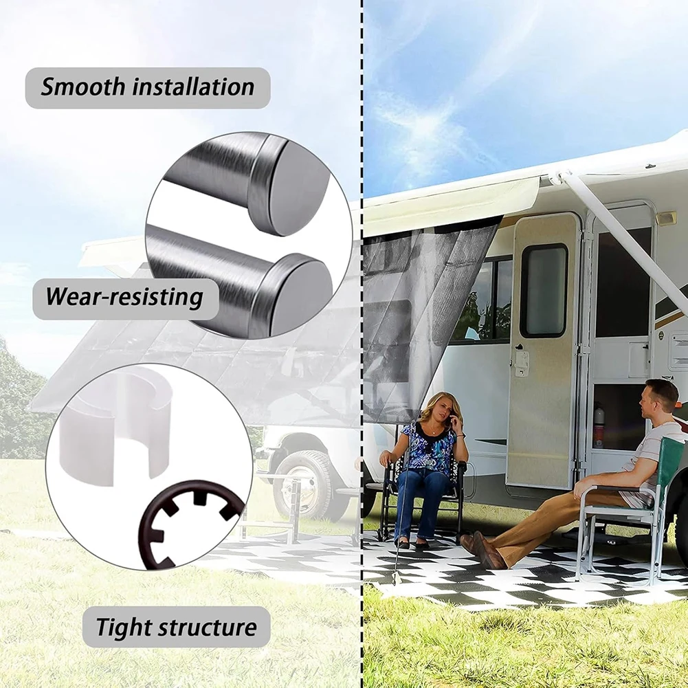 AAAF For Power Rv Awning Repair Kit Includes 7 Pins& Bushing Components(4 Thick, 4 Thin, 4 Small)