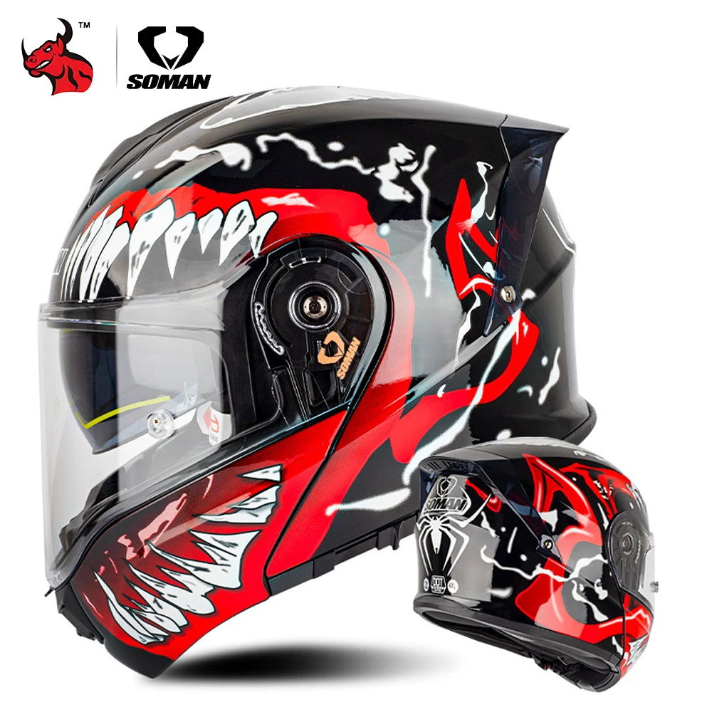 

New Motorcycle Helmet Racing Full Helmet Noise Reduction Men'S And Women'S Cycling Helmet With Color Films