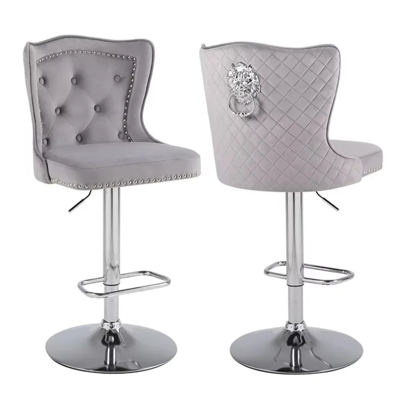 

High quality rotating adjustable handmade bar stool chair kitchen high pole chair