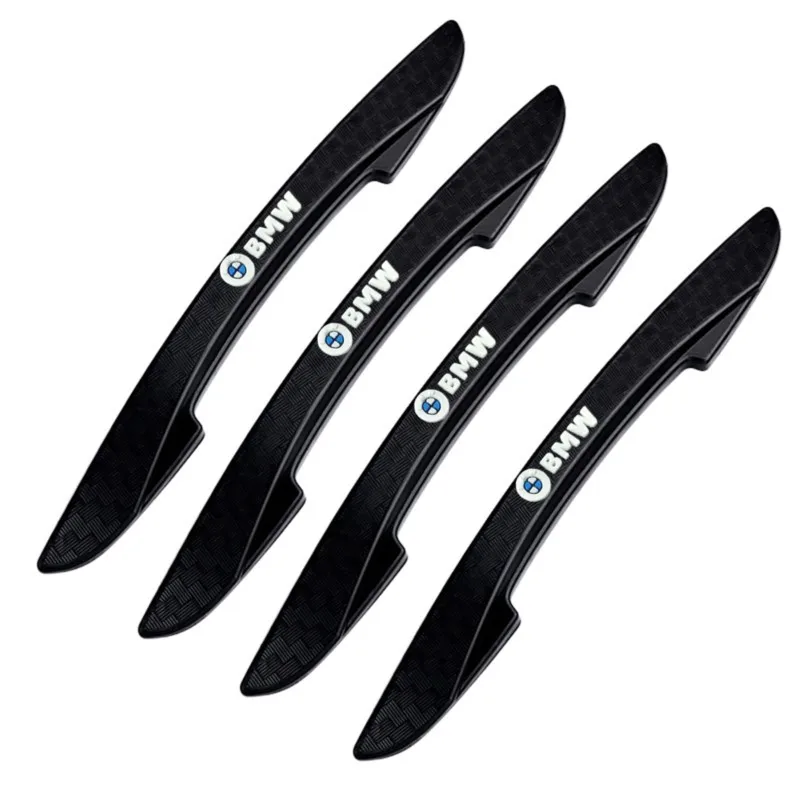 4pcs Rubber Car Door Edge Guard Anti-Collision Strip Stickers For BMW M E90 E91 E92 F07 F10 F15 F16 F20 F30 G30 E60 E61 E62 E36