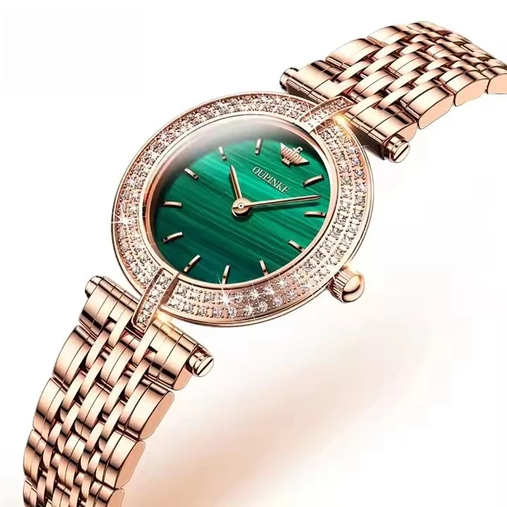 

3191 Luxury Original Brand Women Simple Watches Tungsten Steel Strip Diamond Japan Quartz Movement Female Ladies Watch