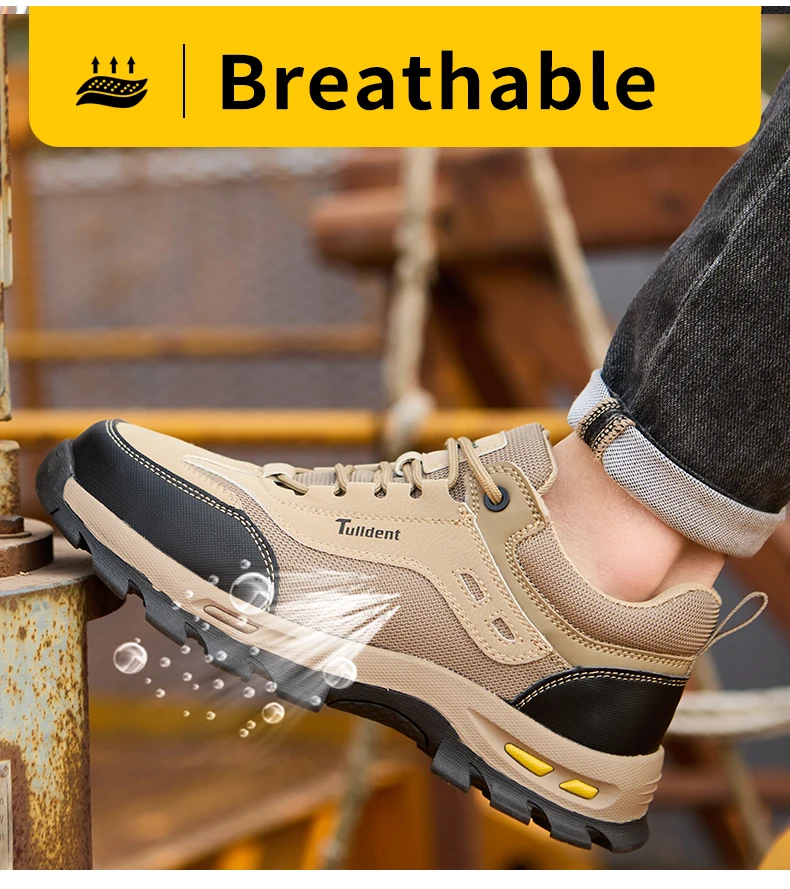 Neue Sicherheitsschuhe, Herren-Schutzschuhe, Arbeitsschuhe mit Schutz gegen Aufprall und Durchstich, Isolierte Schuhe, Arbeitsschutzstiefel – Detail 11