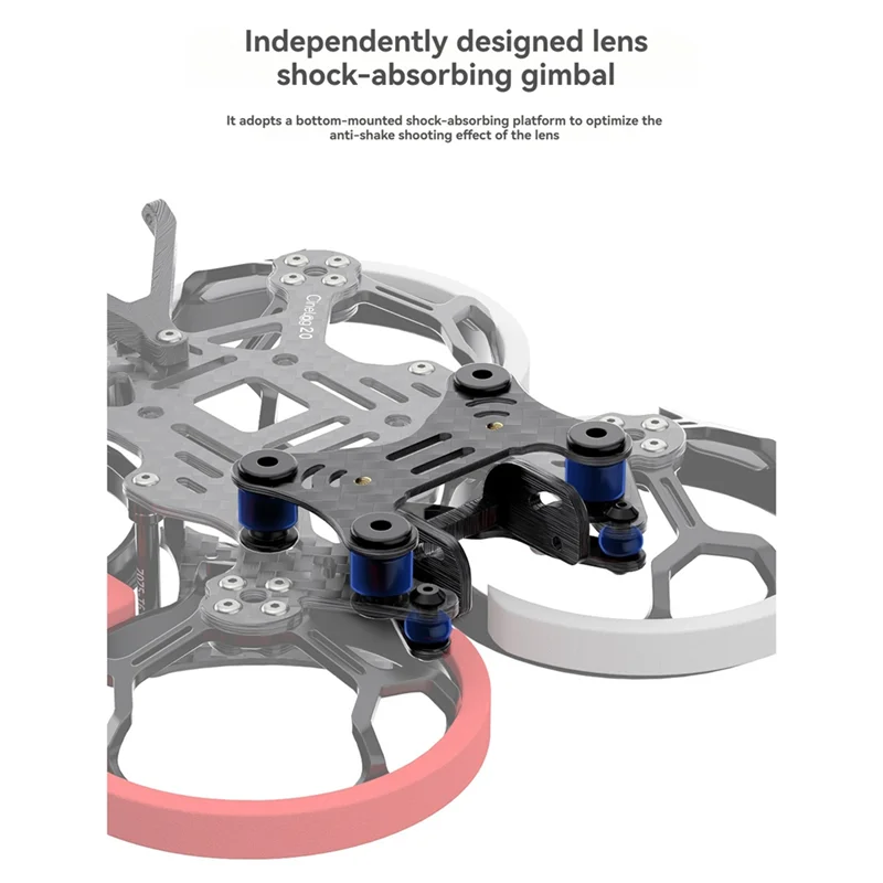 

MACH-GEP-CL20 Drone Carbon Fiber Frame Kit 2 Inch 100Mm Wheelbase For O3 VTX Quadcopter Indoor Model With Propeller Guard