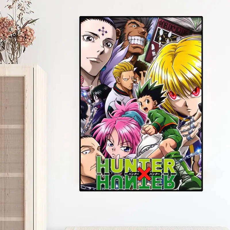 Anime HUNTER x HUNTER Gon Zoldyck Hisoka POSTER Poster stampe pittura murale camera da letto soggiorno decorazione casa