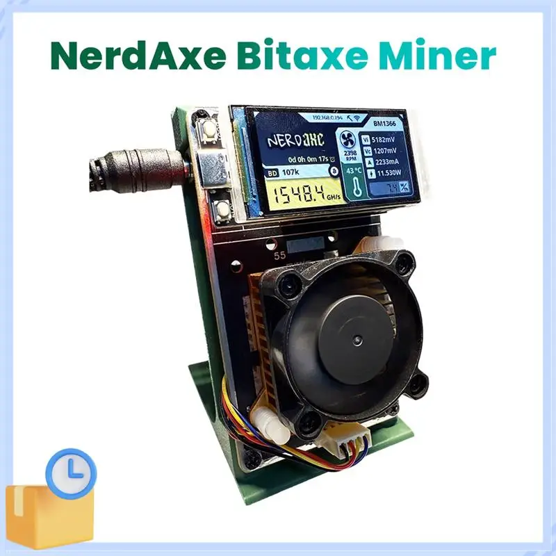 Populaire Nerdaxe Nerdminer Bitaxe 500Gh/S BM1366 ASIC Chip Verticale Mijnwerker Solo Loterij BTC Mijnwerker Loterij Mijnbouw Mijnwerker AU PLUG
