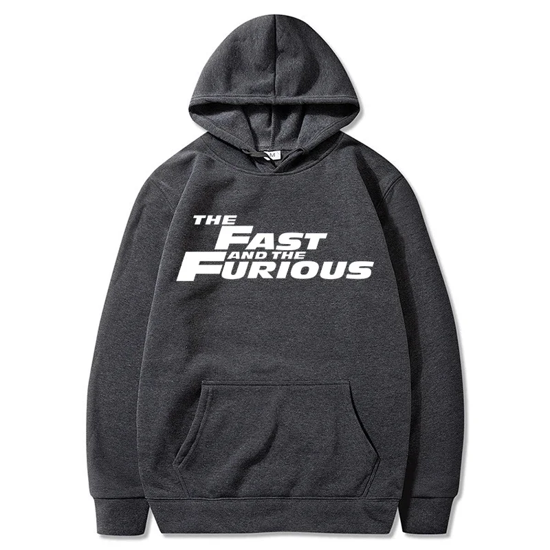 The Fast And The Furious Hoodies Men Fashion Letter Graphic Printed Sweatshirts Women Causal Harajuku Streetwear Hooded Pullover