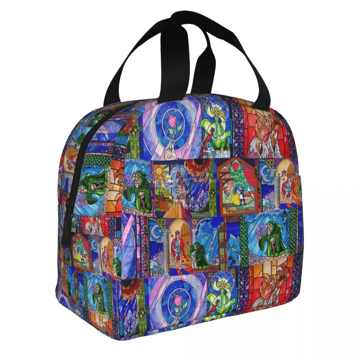 Beauty And The Beast Anime Insulated Lunch Bags Leakproof Lunch Container Thermal Bag Lunch Box Tote Office Travel Bento Pouch