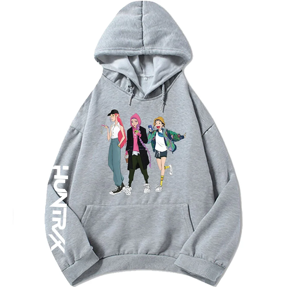 Saja Boys Glow in The Dark Adult Hoodie KPop Demon Hunters Graphic Printing Sweatshirts Long Sleeve Fashion Hooded Pullovers Men