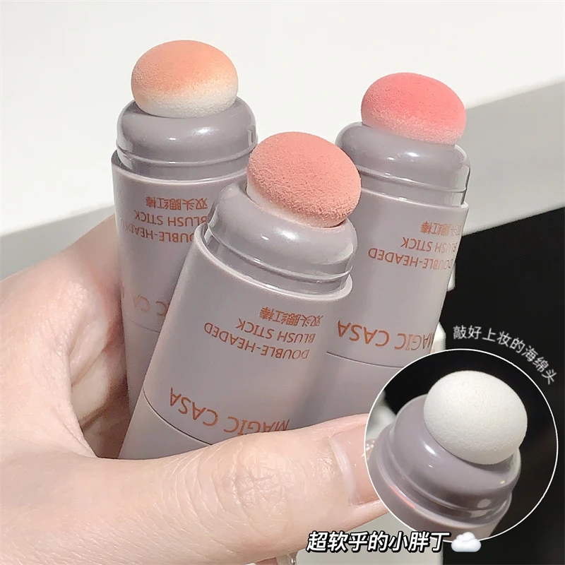 Blush Stick Face Contouring Shadow Waterproof Brightening Blusher Long-lasting Tint Cheek Korean Makeup Cute Cosmetics Gadgets