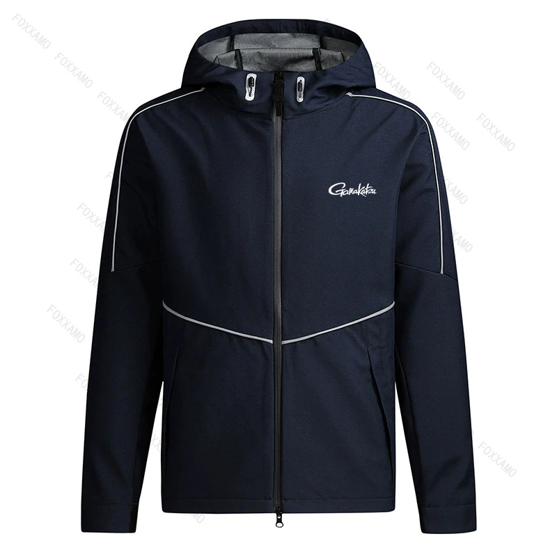 Gamakatsu MTB Fashion Zipper Tops Man's Hiking Jacket Mountain Bike Clothing Bicycle Outerwear Sport Fishing Jacket