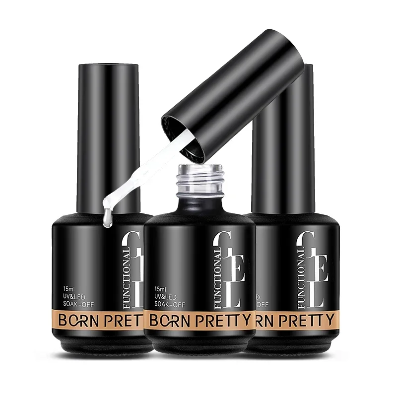 BORN PRETTY 15ml Base Top Coat Gel de reforço para embeber UV LED Nail Art Gel Unha Polonês Função Gel