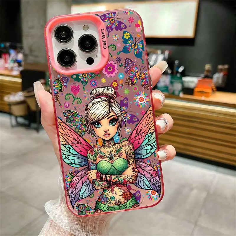 ديزني تينكر بيل لسامسونج A56 A55 A54 A53 A52 A51 A36 A35 A34 A33 A32 A31 A26 A25 A24 A23 غطاء فوندا الملونة