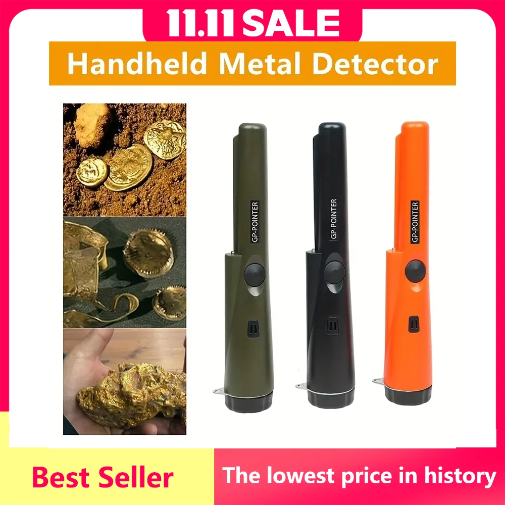 Новый высококачественный ручной металлоискатель GP-pointer, водонепроницаемый позиционирующий стержень, обнаружение с браслетом, светодиодные фонари