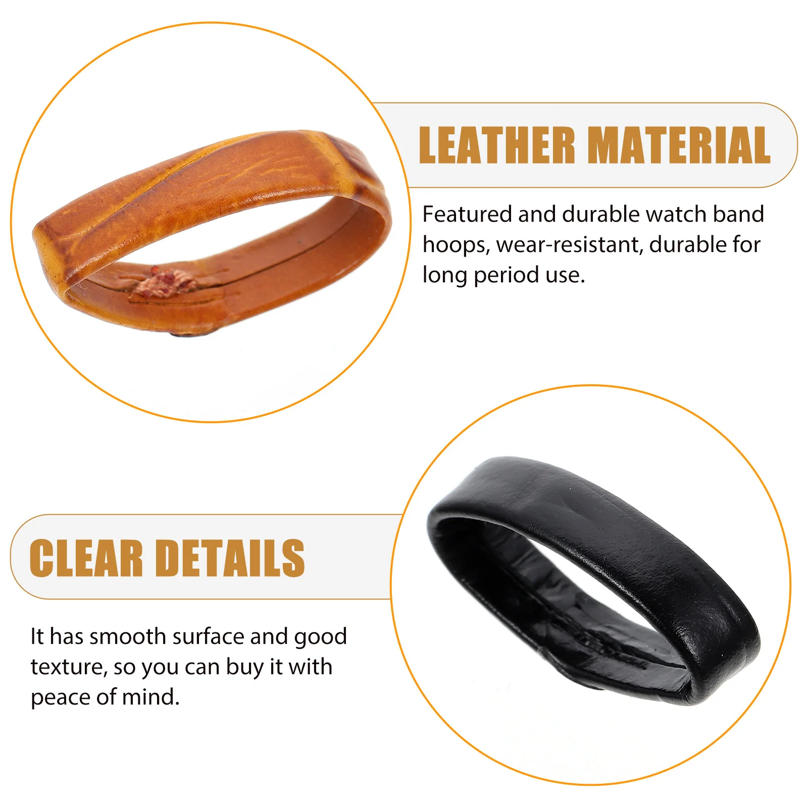 

20Pcs Simple Design Watch Band Rings Strap Loops Durable Replacement Parts Watch Ring Replacement Watchband Rings