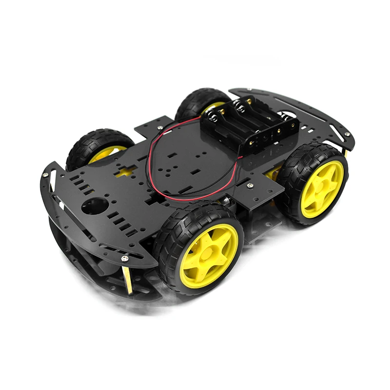 インテリジェントロボットカーシャーシキット,スピードエンコーダーとバッテリーボックス,Arduino用DIY電子キット,4wd