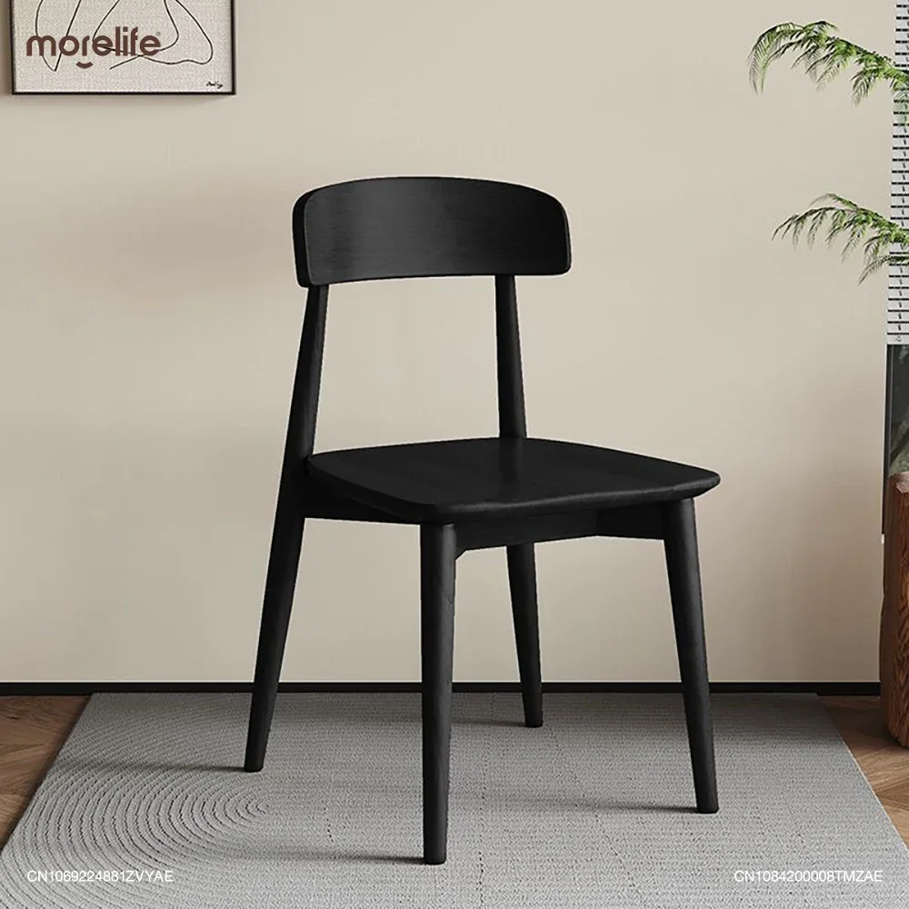 Design Solid Wooden Dining Chair Household Hotel Stools Nordic Style Minimalist Modern Simple Armchair Home Furniture FS-001+