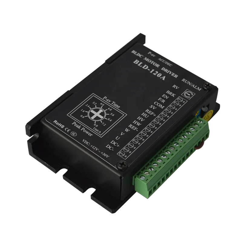 Controlador de motor Bldc trifásico BLD-120A para motor sin escobillas Nema 23