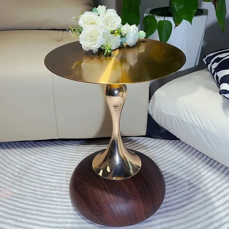 

Aesthetic Creative Side Table Books Metal Bedroom Living Room Writing Side Table Decoration Mesa Auxiliar Unique Furniture