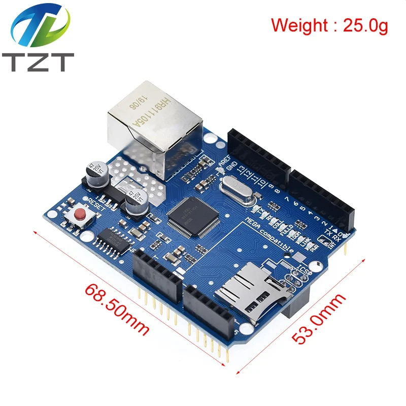 Shield Ethernet Shield W5100 R3 UNO Mega 2560 1280 328 UNR R3 W5100 Papan Pengembangan UNTUK Arduino