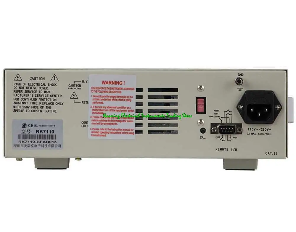 RK7110 Programmable AC Withstand Voltage Tester 5KV,12mA/RK7120 Programmable AC&DC Withstand Voltage Tester 5KV/6KV,12mA/5mA