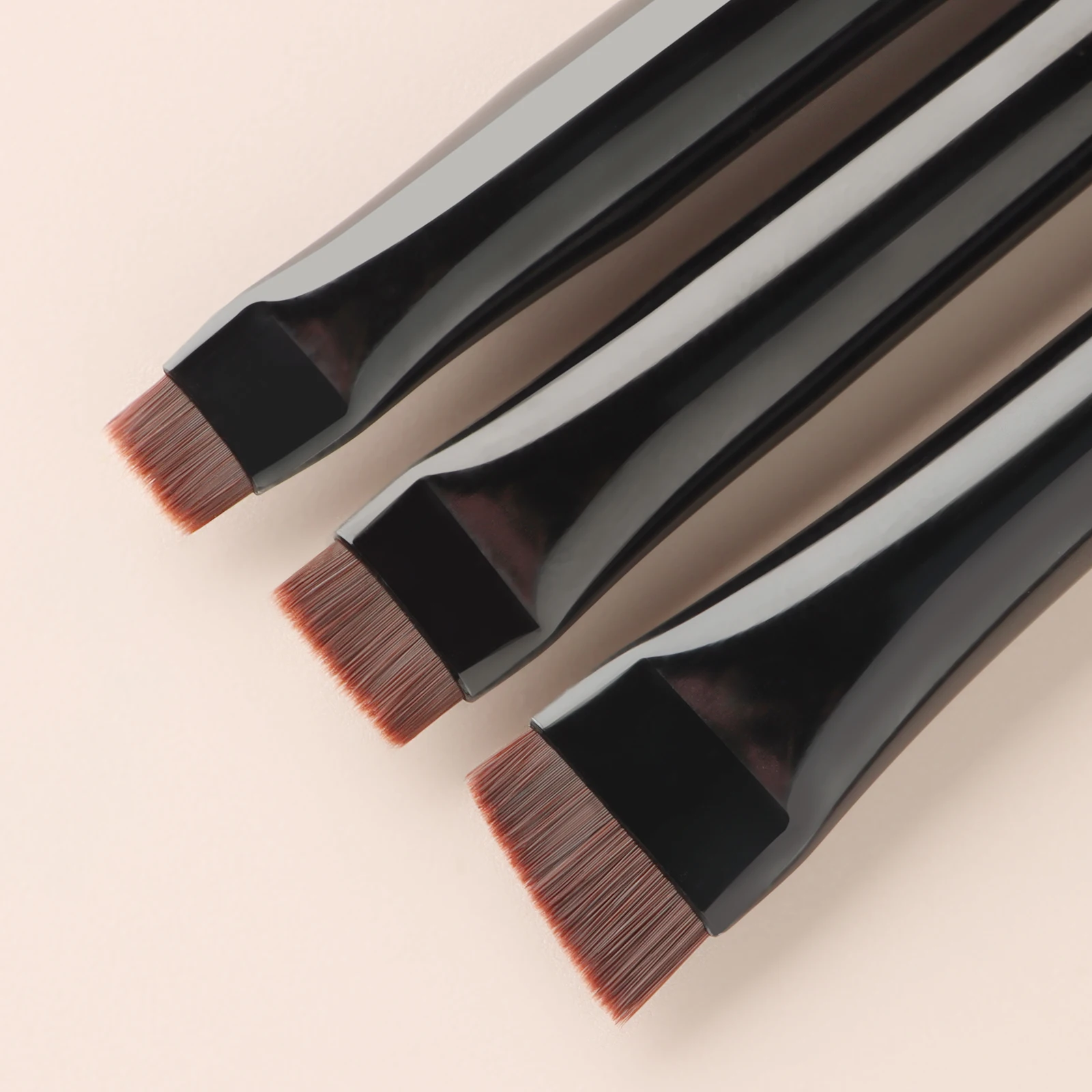 3 Pcs edge eyeliner brush oblique head eyebrow brush outline eyeliner brush ultra-thin eyeshadow brush makeup tools