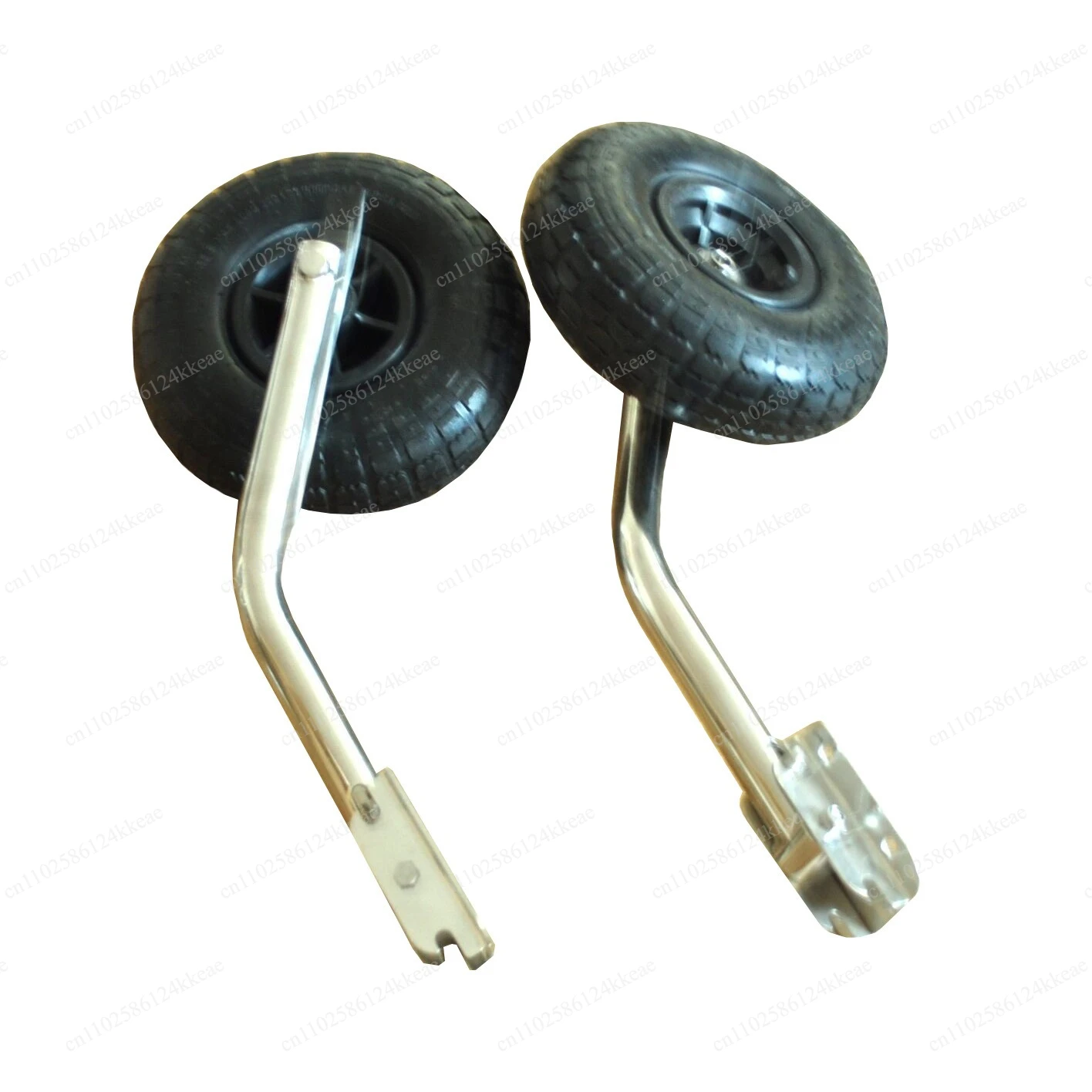 Marine stainless steel small trailer, assault boat and other small tugs, solid wheel small trailer