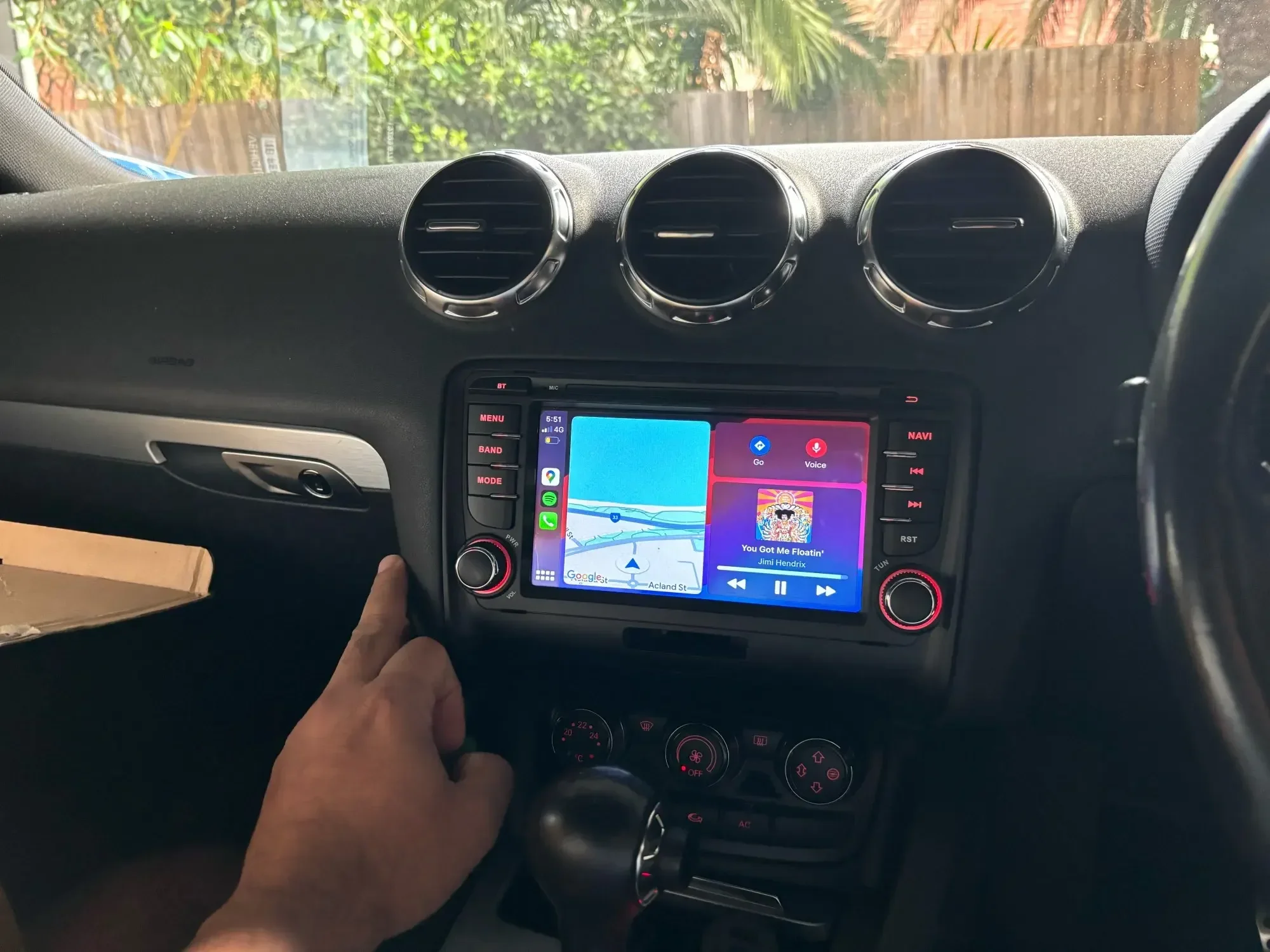 Navegação wifi gps para audi tt 2006 2007 2008 2009-2015 4g bluetooth multimídia chrtek sem fio carplay android auto rádio do carro