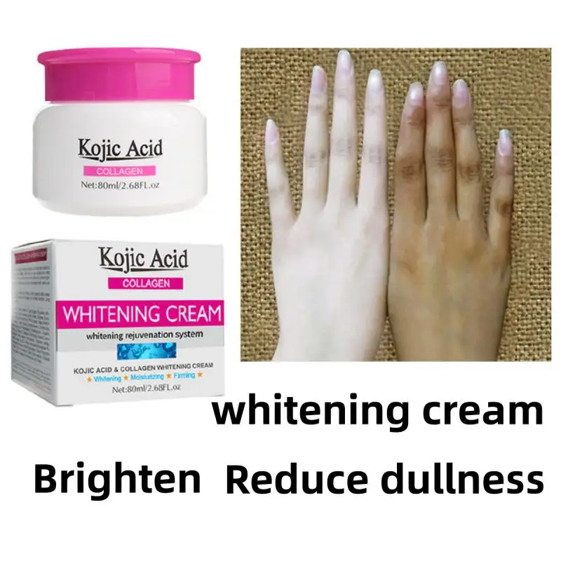 Kojic Acid Whitening Cream Moisturizing Face Body Underarm Bleaching Cream For Legs Knees Private Part Lightening Cream Brighten