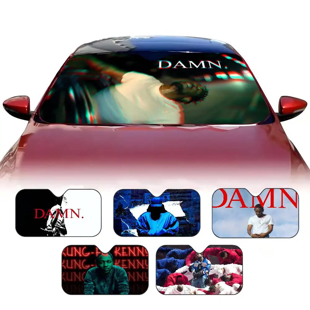 Rapper K-Kendrick L-Lamar Car Windshield Sunshade Cover Foldable Automotive Sun Shade Visor Window Uv Reflector Cars Keep Car