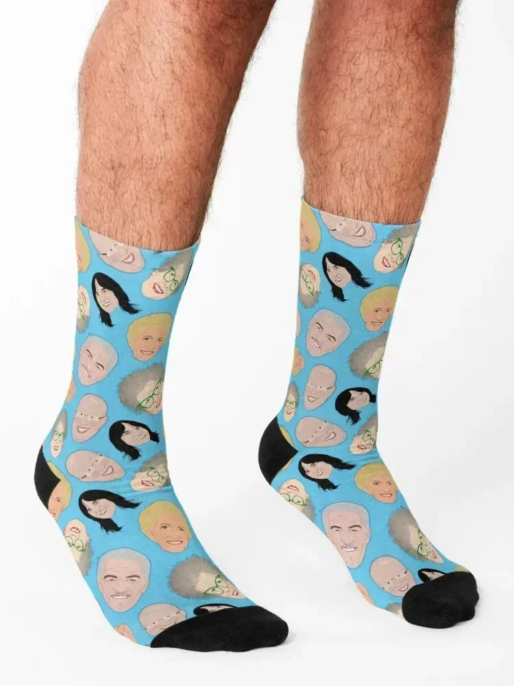 Bake Off GBBO Baking Show Great British Socks Antiskid soccer anti-slip sports and leisure funny gift Socks Male Women's