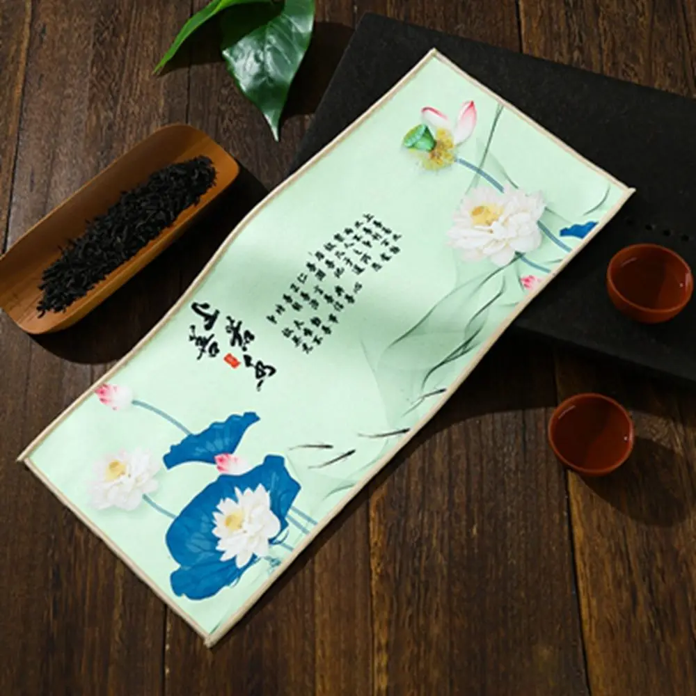 Super Absorbent Chinese Professional Household High-end Table Cleaning Tea Towel Table Mats Rag Tea Napkin