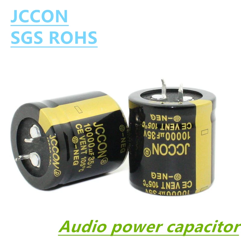 1PCSJCCONHornElectrolyticCapacitors35V10000UF22000UF47000UFForAudioHifiAmplifierHighFrequencyLowESRSpeaker-AliExpress502