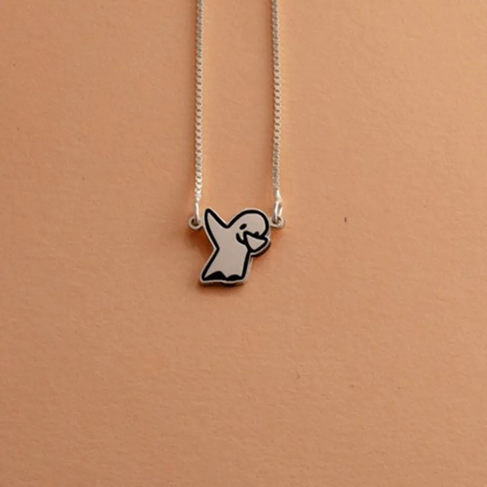 

Custom Ghost Letter Name Necklace Stainless Steel Chain Customized Initial Necklaces For Women Halloween Collares Tendencia 2025
