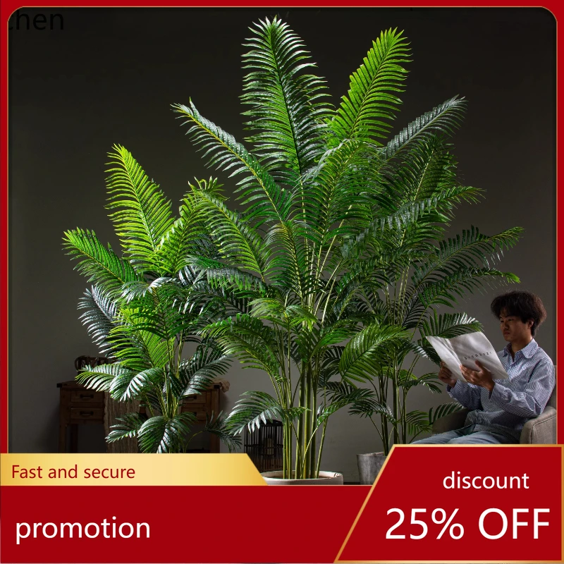 

HXL Giant Areca Fake Tree Simulation Tree Indoor Advanced Bionic Green Plant Decoration Landscape