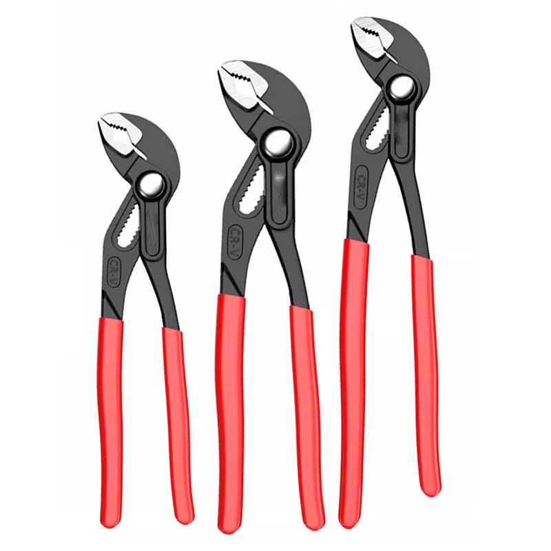 7/10/12 Inch Water Pump Pliers Quick-Release Plumbing Pliers Pipe Wrench Adjustable Water Pipe Clamp Pliers Household Hand Tools