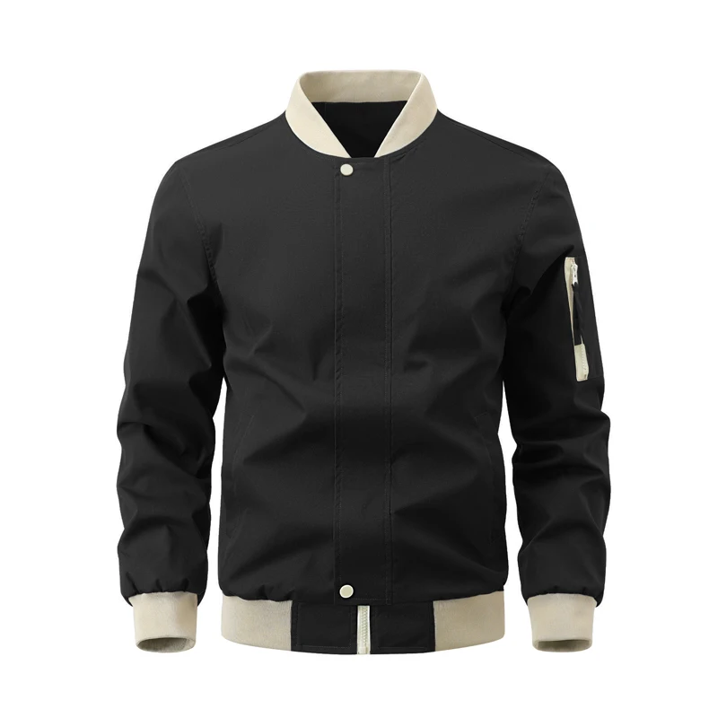 Spring Autumn Men's Bomber Jackets Fashion Men MA-1 Pilot Sports Zipper Coats Men Baseball Uniform Windbreaker Jackets Clothing